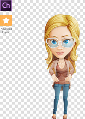Alice Skinny Jeans   Cartoon Business Woman  HD Png Download