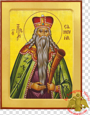 Orthodox Byzantine Wooden Icon Samuel The Prophet   Saint Samuel  HD Png Download