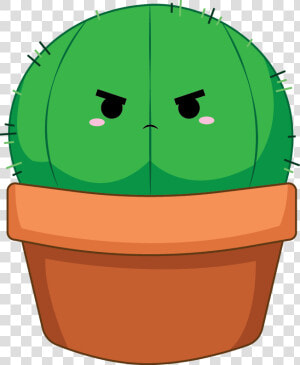 Cactus Clipart Kawaii   Angry Cactus Cartoon  HD Png Download