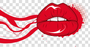 Lip Red Mouth   Vector Red Lips Png  Transparent Png
