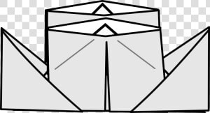 Origami Steamer Clip Arts   Laivo Lankstymas Is Popieriaus  HD Png Download
