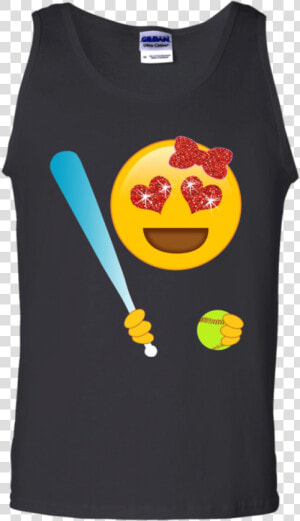Cute Emoji Softball Player For Girls And Teens Tank   Deebo Bike Rental Shirt  HD Png Download
