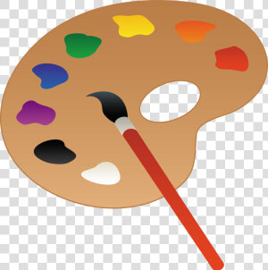 Artist Clipart   Paintbrush Clipart   Paint Palette Clipart  HD Png Download