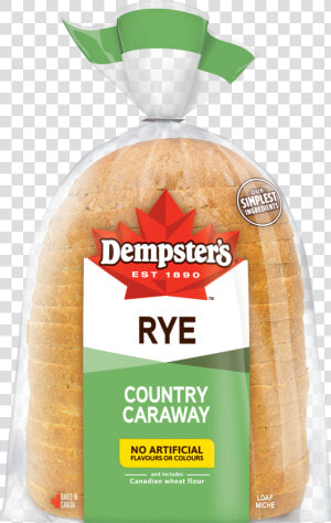 Dempster S® Country Caraway Rye   Whole Wheat Bread  HD Png Download