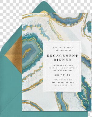 Marble Engagement Party Design   Agate Bridal Shower Invitation  HD Png Download