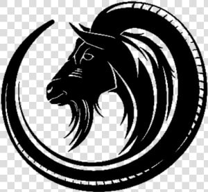 Goat Sheep Tattoo   Capricorn Tattoo Sign Circle  HD Png Download