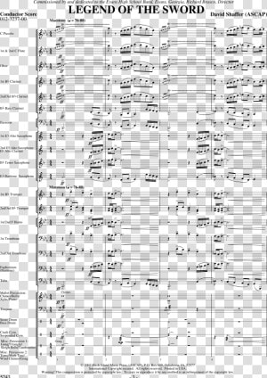 Transparent Excalibur Sword Png   Shostakovich Symphony 11 Score  Png Download