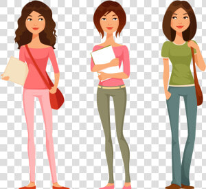 Adult Girl Cliparts   Teenage Girl Clipart  HD Png Download