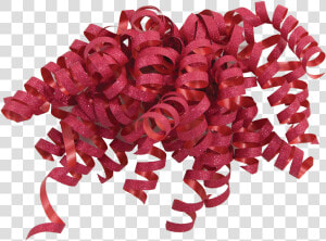 Festive Red Glitter Curly Bow   Tree  HD Png Download