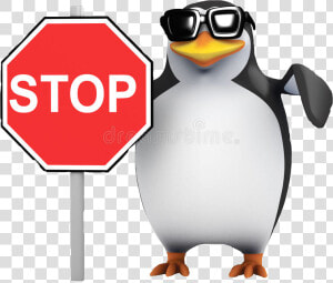 Stop Sign Meme Heres The Penguin Stop Sign Meme As   Penguin Stop Sign  HD Png Download