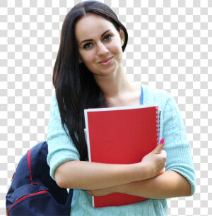 Woman Going To College  HD Png Download
