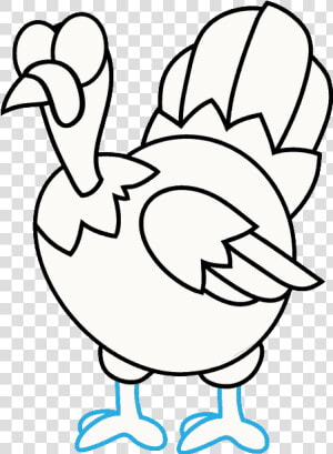 How To Draw Turkey   Cool Turkey Drawings  HD Png Download