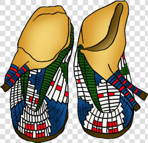 Native American Clipart Moccasin   Native American Moccasins Clipart  HD Png Download