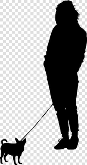 Dog Walking Silhouette Clip Art   Walking People Silhouette Png  Transparent Png