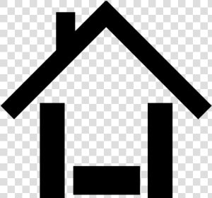 House Icon Black Clip Art At Clker Com Vector Online  HD Png Download