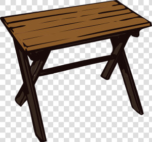 Students At Table Clipart   Wooden Table Clipart  HD Png Download