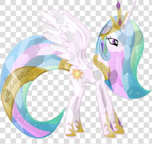 My Little Pony Princess Celestia Crystal  HD Png Download