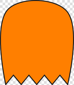 Orange Pacman Ghost Clip Art At Clker  HD Png Download