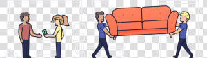 Person Picking Up Furniture  HD Png Download