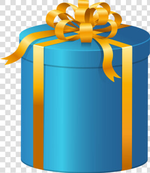 Blue Present Box Png Clip Art   Gift Box Clipart Blue  Transparent Png