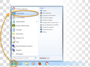 Windows 7 Start Menu  HD Png Download