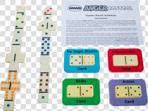 Play 2 Learn Dominoes   Anger Management Card Game  HD Png Download