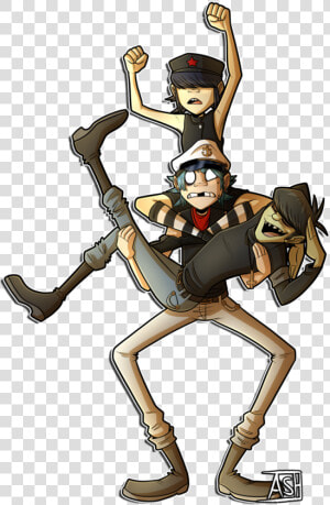 Dayz Character Png   Png Download   2d Gorillaz Plastic Beach  Transparent Png