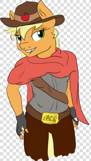 Anthro Applejack Artist Theshadowstone Clothes Costume   Cartoon  HD Png Download