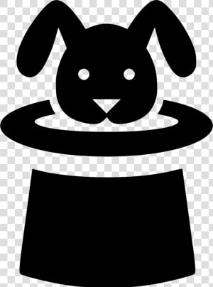 Magic Hat Trick Svg   Bunny In A Hat Icon  HD Png Download
