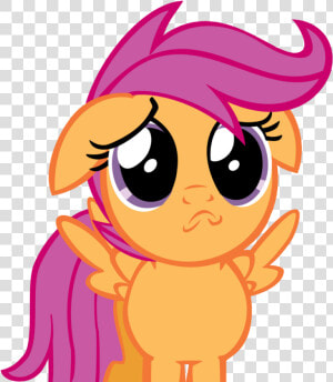 Kuren247  Pouting  Puppy Dog Eyes  Sad  Safe  Scootaloo    Cute Crying Eyes Cartoon  HD Png Download
