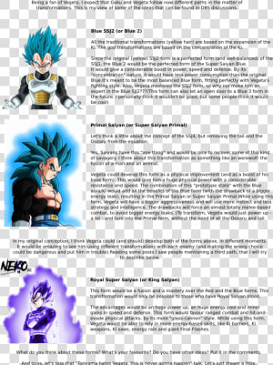 Transparent Dbs Hit Png   Vegeta Fan Made Transformations  Png Download