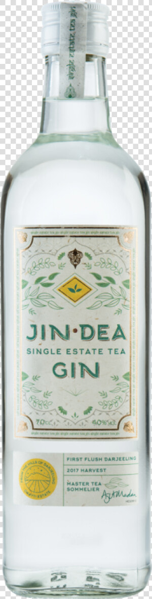 Jindea Single Estate Tea Gin   Glass Bottle  HD Png Download