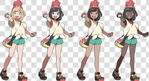 Pokemon Sun Main Character   Transparent Cartoons   Pokemon Sun And Moon Female Trainer  HD Png Download