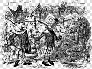 Through The Looking Glass Tenniel  HD Png Download