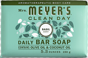 Mrs Meyers Basil Daily Bar Soap   Cosmetics  HD Png Download