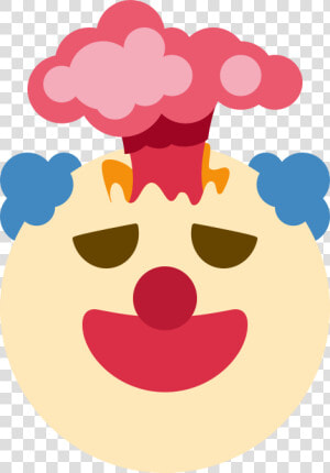 Transparent Cloud Emoji Png   Discord Clown Emoji  Png Download