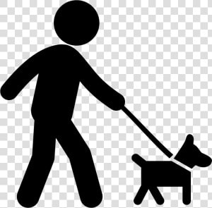 Walking With Dog Svg Png Icon Free Download 37609 Stick   Walking The Dog Icon  Transparent Png