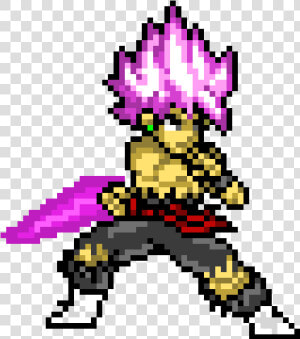 Goku Black Rose Png   Goku Black Pixel Art  Transparent Png