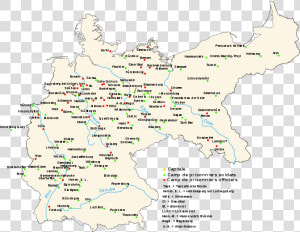 German Pow Camps Map  HD Png Download