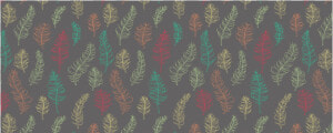 Green Orange Red Feather Leaves On Grey Custom Morphing   Paisley  HD Png Download