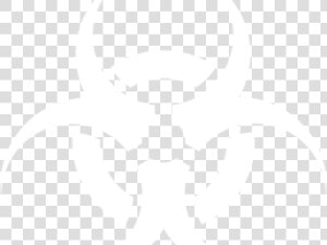 Biohazard Symbol Png Transparent Images   White Transparent Biohazard Symbol  Png Download