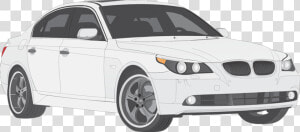 Image Freeuse Download Bmw Vector 5 Series   White Car Vector Png  Transparent Png