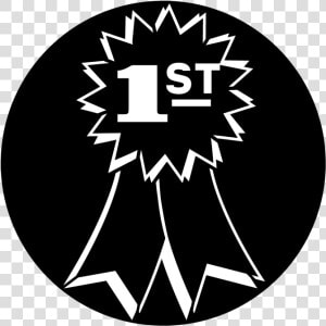 Hd First Gobo Circle   First Place Ribbon Black  HD Png Download