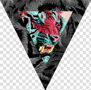 Tiger   Tiger T Shirt Triangle  HD Png Download