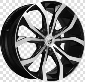 Gloss Black machined Face   Rtx Black Widow Rims  HD Png Download