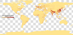 Population Density With Key   Population Density Of The World  HD Png Download