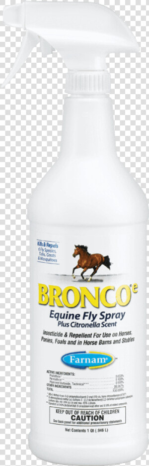 Bronco® E Equine Fly Spray Plus Citronella Scent   Beer Bottle  HD Png Download