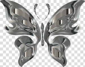 Transparent Silver Background Png   Silver Butterfly Transparent Background  Png Download