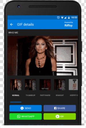 Share Your Gifs With Riffsy   Smartphone  HD Png Download