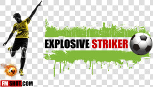 Explosive Striker   Football Vector Image Color  HD Png Download